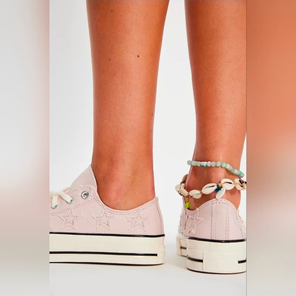 Chuck 70 Celestial Low Sneaker Shy Flamingo 9 Women's Men/Youth 7 Stars - Picture 7 of 12
